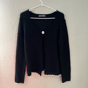 Black Women cardigan sweater
